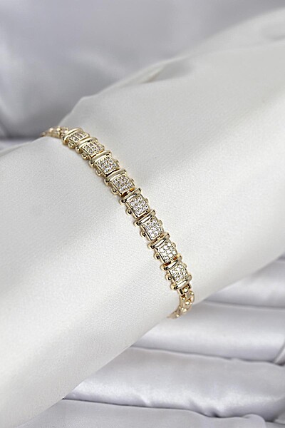 Xuping Model Zirkon Taşlı Gold Renk Kadın Bileklik