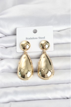 316l çelik Gold Renk Damla Model Kadın Küpe 316l çelik Gold Renk Damla Model Kadın Küpe
