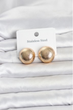 316l çelik Gold Renk Top Model Kadın Küpe 316l çelik Gold Renk Top Model Kadın Küpe
