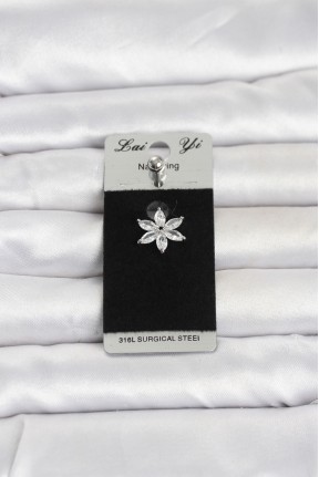 316l Cerrahi çelik Lotus Model Göbek Piercing
