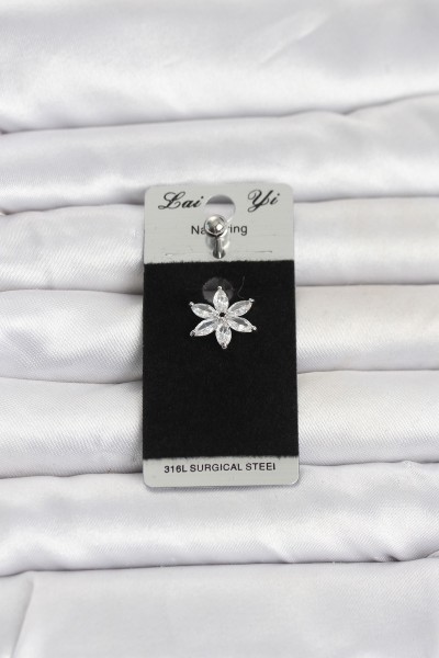 316l Cerrahi çelik Lotus Model Göbek Piercing