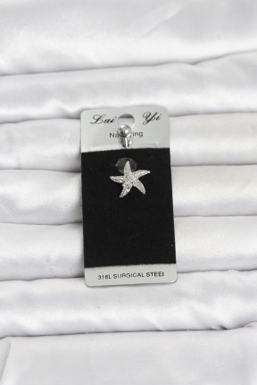 316l Cerrahi çelik Deniz Yıldızı Model Göbek Piercing 316l Cerrahi çelik Deniz Yıldızı Model Göbek Piercing