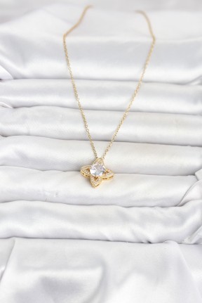 316l çelik Zincir Gold Renk Yonca Model Kadın Kolye 316l çelik Zincir Gold Renk Yonca Model Kadın Kolye