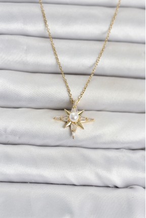 316l çelik Zincir Gold Renk Kutup Yıldızı Model Kadın Kolye 316l çelik Zincir Gold Renk Kutup Yıldızı Model Kadın Kolye