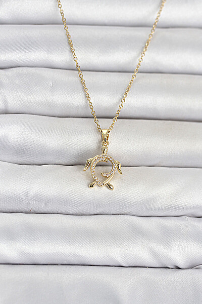 316l çelik Zincir Gold Renk Caretta Caretta Model Kadın Kolye 316l çelik Zincir Gold Renk Caretta Caretta Model Kadın Kolye