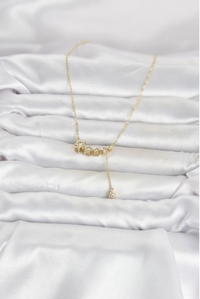 Pirinç Gold Renk Minimal Sallantılı Yıldız Model Kadın Kolye Pirinç Gold Renk Minimal Sallantılı Yıldız Model Kadın Kolye