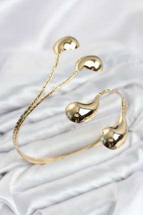 Pazu Bileklik Gold Renk Pirinç Damla Model Pazu Bileklik Gold Renk Pirinç Damla Model