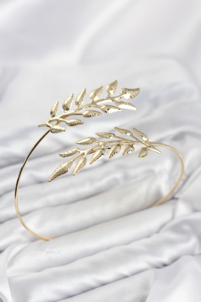 Pazu Bileklik Gold Renk Pirinç Zeytin Dalı Model Pazu Bileklik Gold Renk Pirinç Zeytin Dalı Model