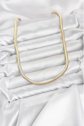 Cm Yassı Yılan Zincir Model 60 Cm Kadın Kolye