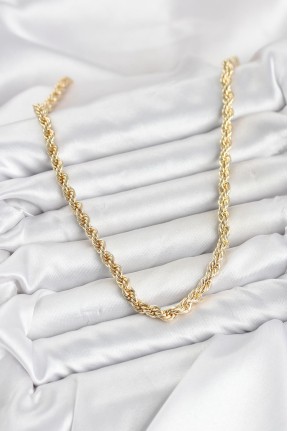 Cm Burgu Model Gold Renk Pirinç 60 Cm Kadın Kolye Cm Burgu Model Gold Renk Pirinç 60 Cm Kadın Kolye
