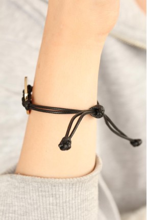 Cool (havalı) Siyah Deri İpli Unisex Mood Bileklik Cool (havalı) Siyah Deri İpli Unisex Mood Bileklik