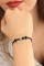 Happy (mutlu) Siyah Deri İpli Unisex Mood Bileklik